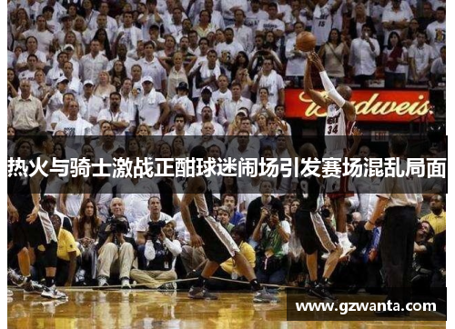 热火与骑士激战正酣球迷闹场引发赛场混乱局面